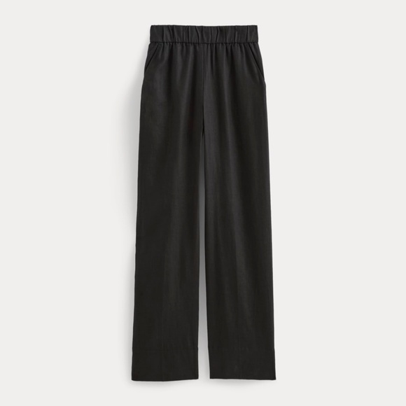 Everlane Pants - Everlane Women's Linen Easy Pant in Black, Size Medium
